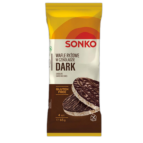 ბრინჯის ორცხობილა/Sonko/ შავი შოკოლადით, უგლუტენო 28*65გ