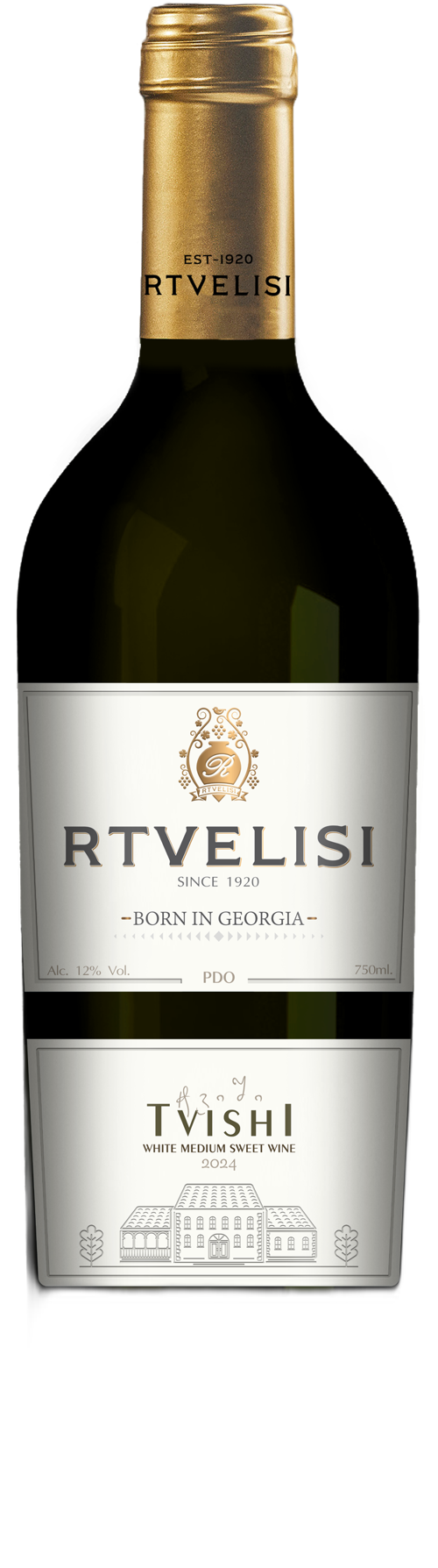 ღვინო / ტვიში / რთველისი / 0,75 ლ