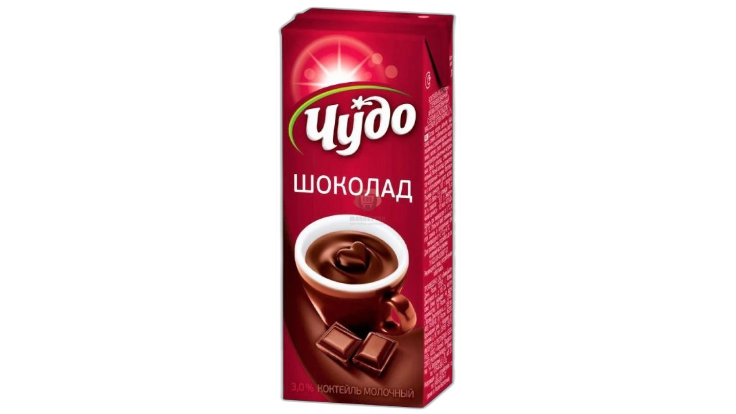 ჩუდო-რძე შოკოლადის, კოქტეილი 3%, 200გ