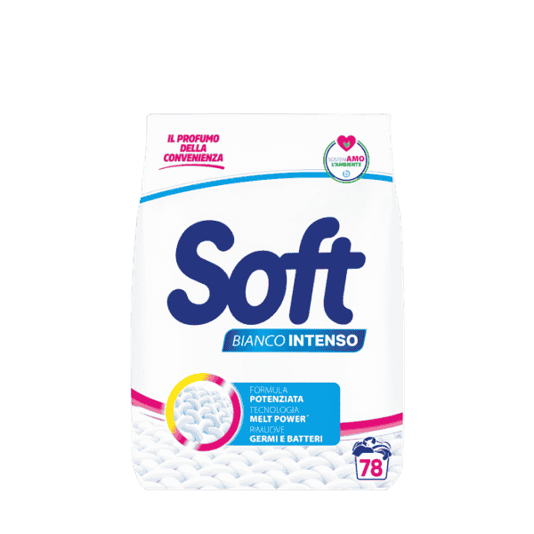 ბიოქიმიკა-სარეცხი ფხვნილი თეთრი და ფერადი ქსოვილისთვის "intense white" 3.900კგ