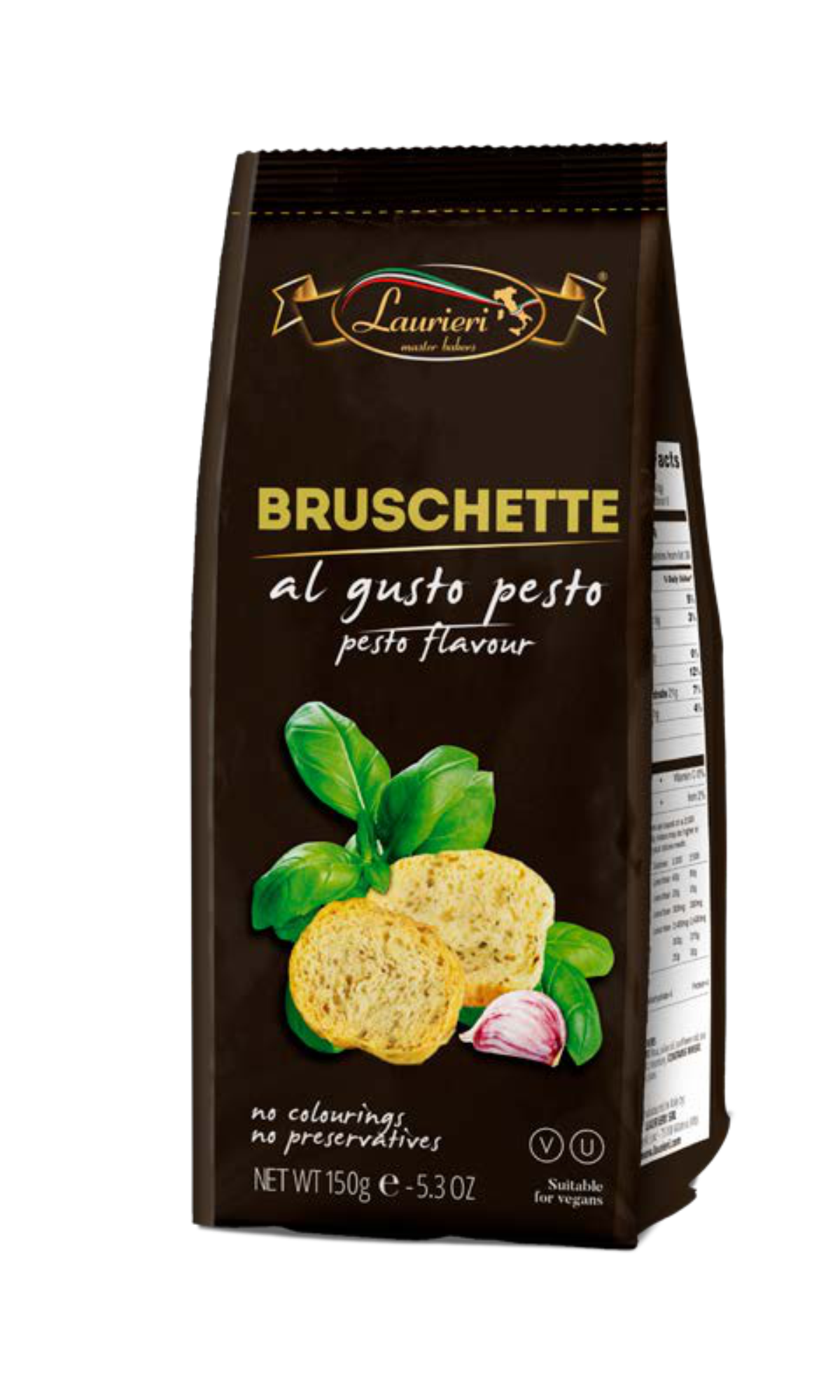 ლაურიერი - ბრუსკეტი პესტოთი,ვეგანური150გრ.