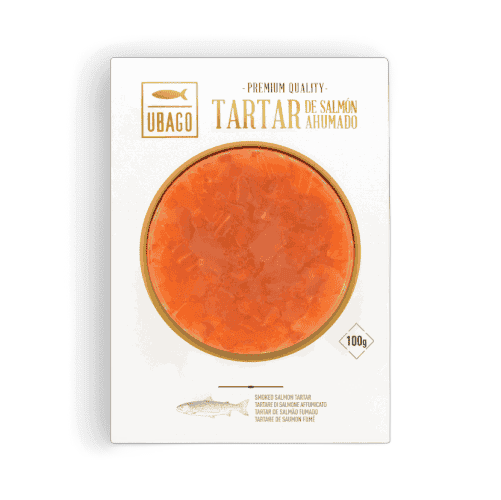 უბაგო - შებოლილი ორაგულის ტარტარი 100გრ.