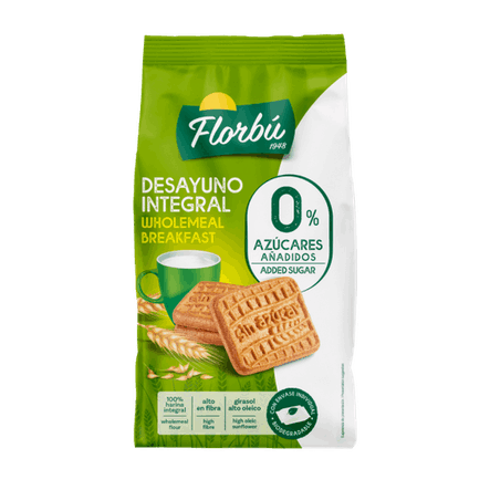 ფლორბუ-უშაქრო ორცხობილა მთელმარცვლოვანი 350გ