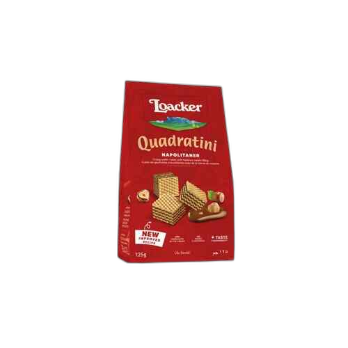 "LOACKER"- ვაფლი კვადრატინი ნაპოლიტანერი 125გრ