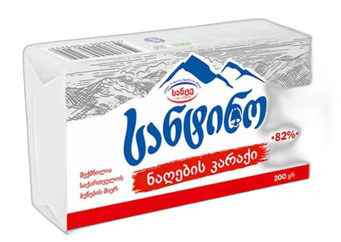 სანტინო კარაქი 82% 200 გ.