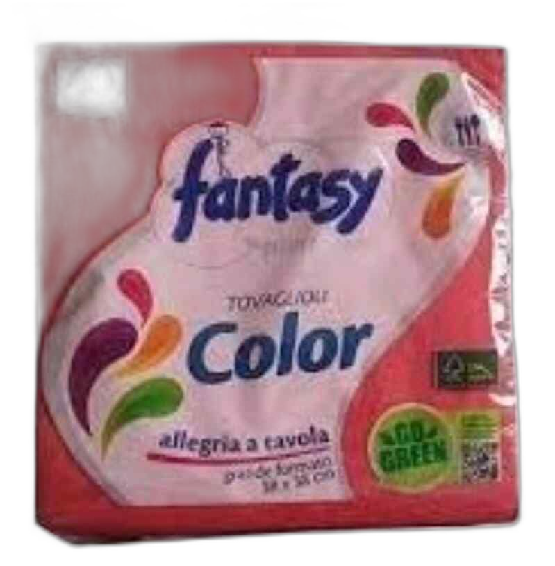 Fantasy -ხელსახოცი წითელი 40 ც 2 ფენიანი