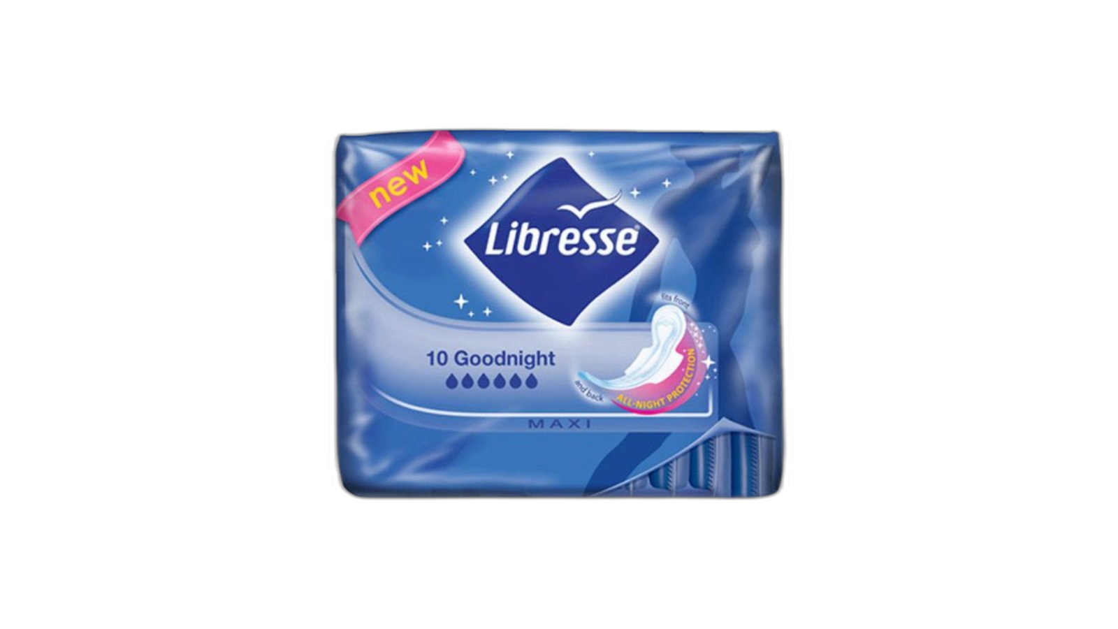 ჰიგიენური საფენი "ლიბრეს" ულტრა ინვიზიბლ მაქსი ღამის 10ც, ცალი