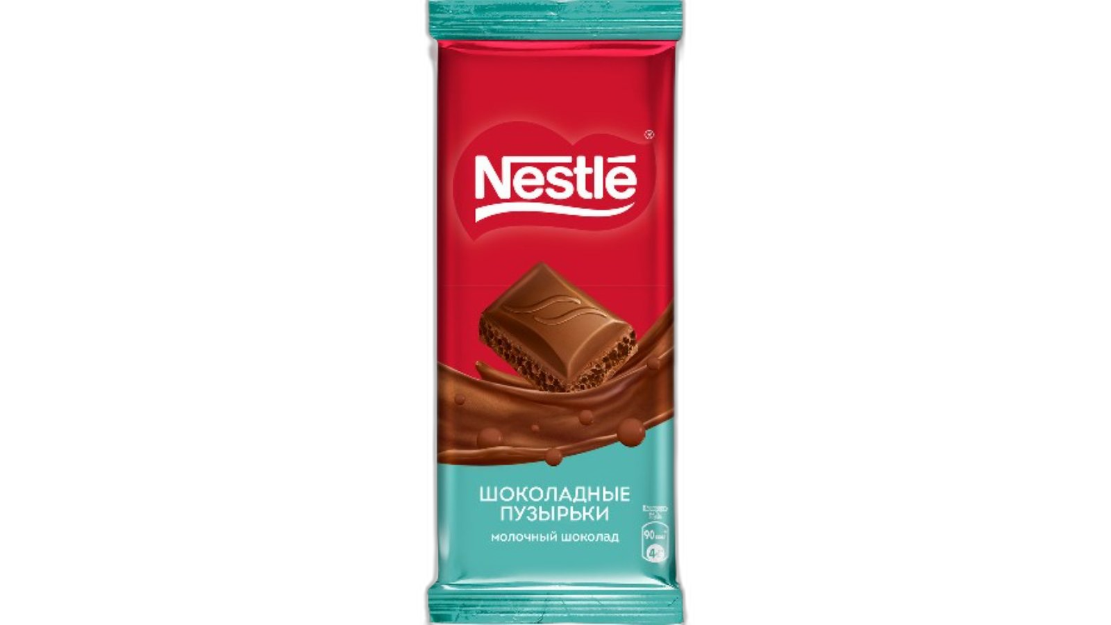 შოკოლადის ფილა "ნესტლე" რძიანი & თეთრი შოკ.ბუშტები 75 გრ / 4600680016788