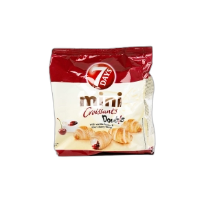 მინი კრუასანი "7 Days" ვანილის კრემით და ალუბლის ჯემით 185გრ